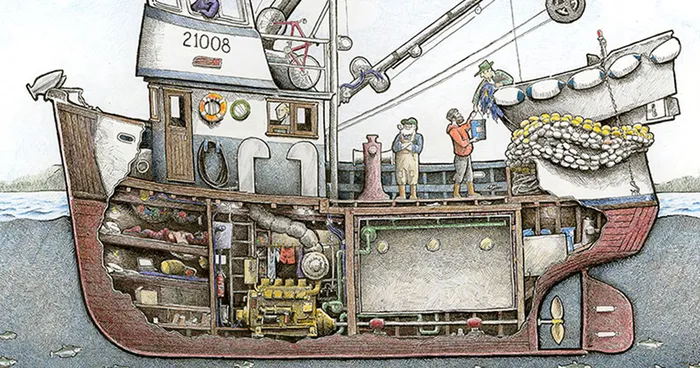 Peek Below Ship Decks In Illustrations Inspired By My Time At Sea