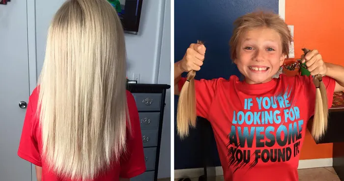 This 8-Year-Old Was Bullied For 2 Years While Growing His Hair Long To Make Wigs For Kids With Cancer