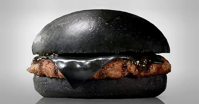 Japan's Burger Kings Sell Black Burgers Colored With Bamboo Charcoal And Squid Ink