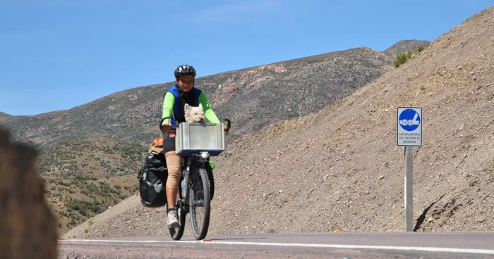 I'm Cycling 26,000 Km Around The World With My Blind Dog Tulku