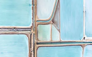 Blue Salt Fields In Australia Look Like Paintings From Above