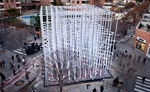 We Built A Cardboard Installation And Burned It To Mark The Fight Between Modernity And Tradition