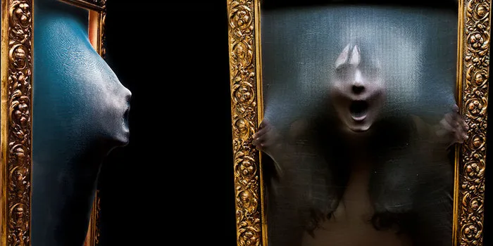 Photographic Portraits Behind The Canvas By Luca Pierro