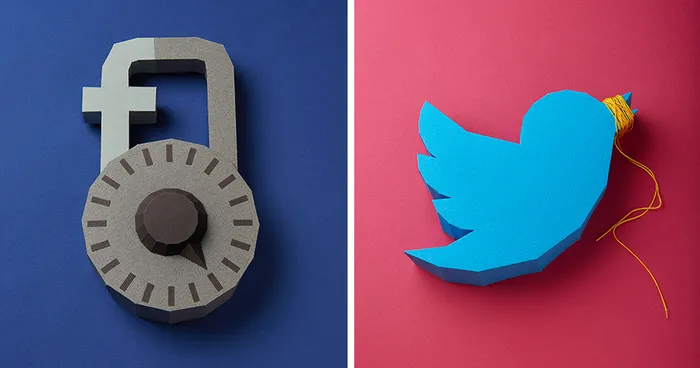 'Censored' Social Media Logos Made Of Paper