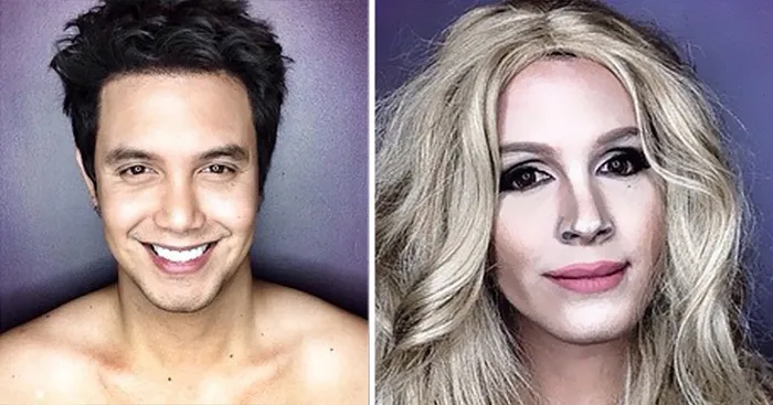 Guy Uses Makeup To Transform Himself Into Female Hollywood Celebrities