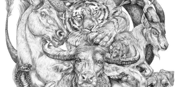 19-Year-Old Artist Spent Her Summer Drawing This Epic Chinese Zodiac Poster