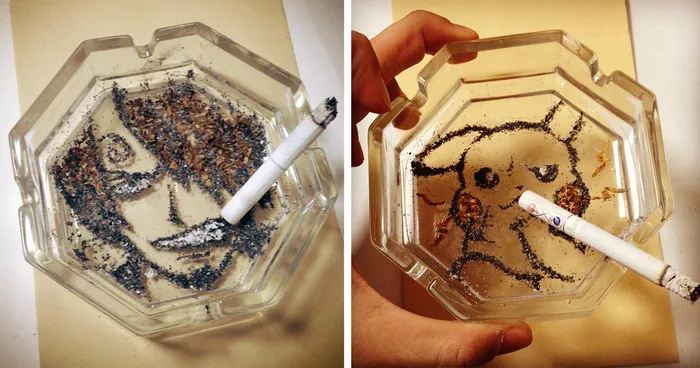 Cigarettes Kill, But This Japanese Artist Makes Killer Art From Ashes