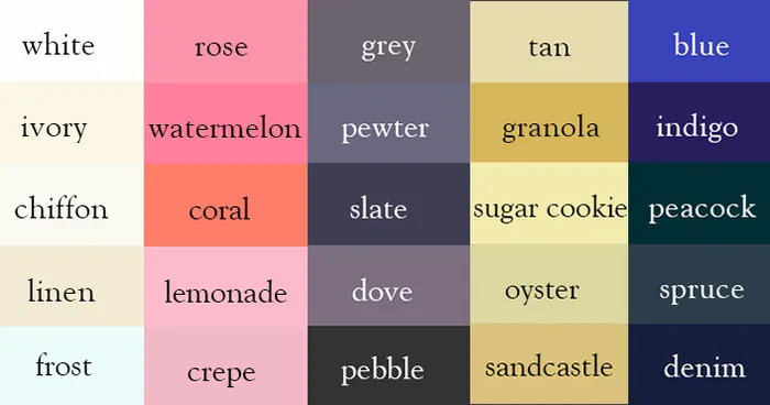 Writer Creates "Color Thesaurus" To Help You Correctly Name Any Color Imaginable