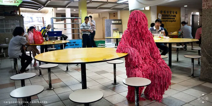 We’ve Built This Anti-Camouflage Suit To Make Photo Series That Show What It Feels To Be A Stranger