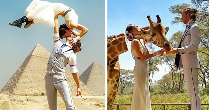 Acrobat Couple Gets Married In 38 Different Places Around The World In 83 Days