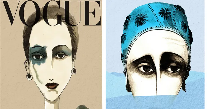 I Used Ink To Draw Vogue Cover Icons