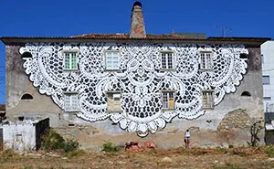 I Cover City Streets In Lace Street Art
