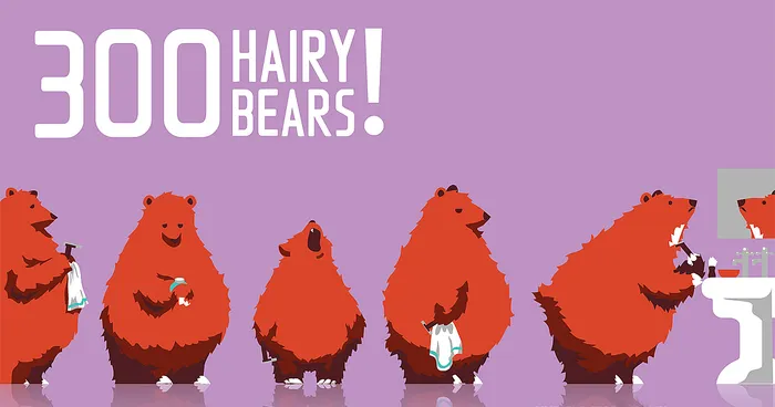 300 Hairy Bears Help Launch Creative Translation Agency