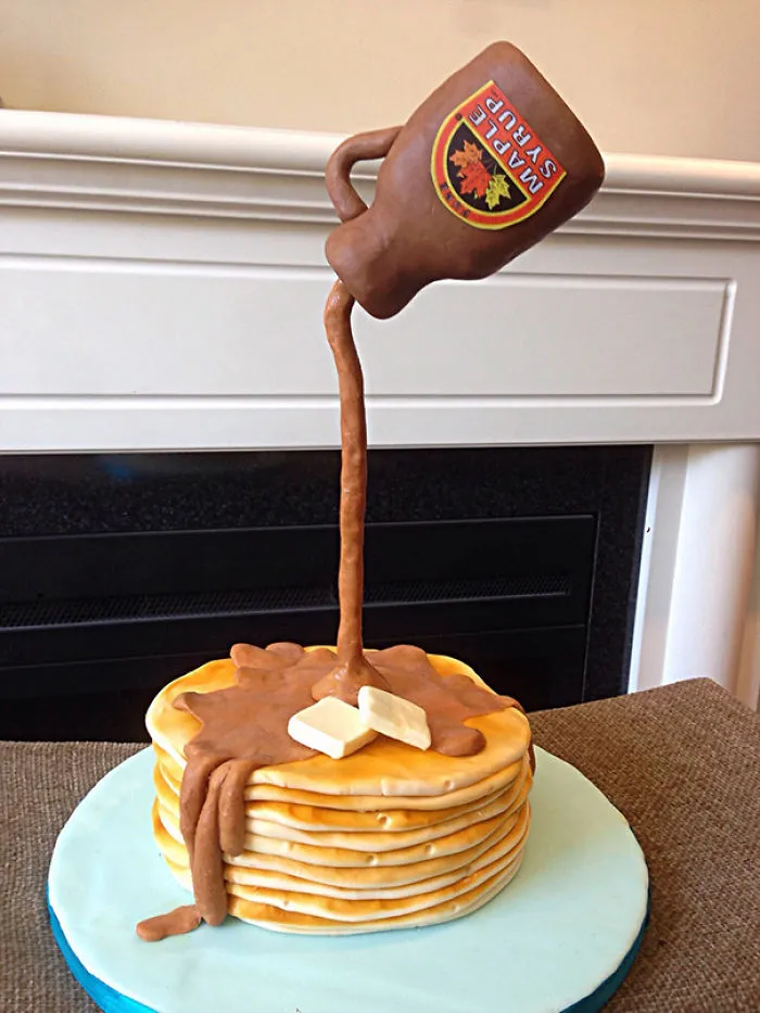 Gravity Defying Pancake Cake