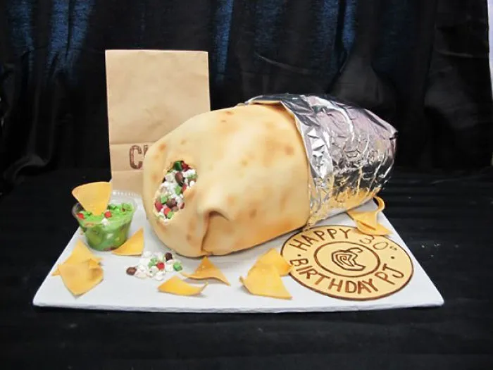 Chipotle Burrito Cake
