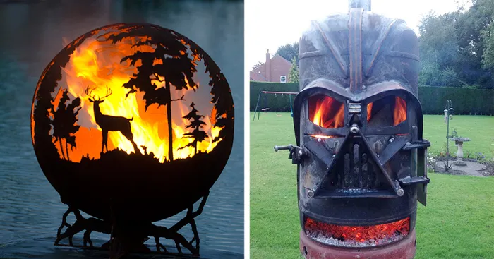 35 Beautiful Metal Firepits That Are Works Of Art