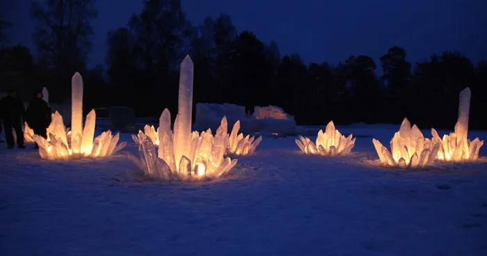 I Built A Cristal Garden On A Frozen Lake In Sweden