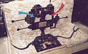 Robot Sink: My Newest Mosaic For A Bar In Russia