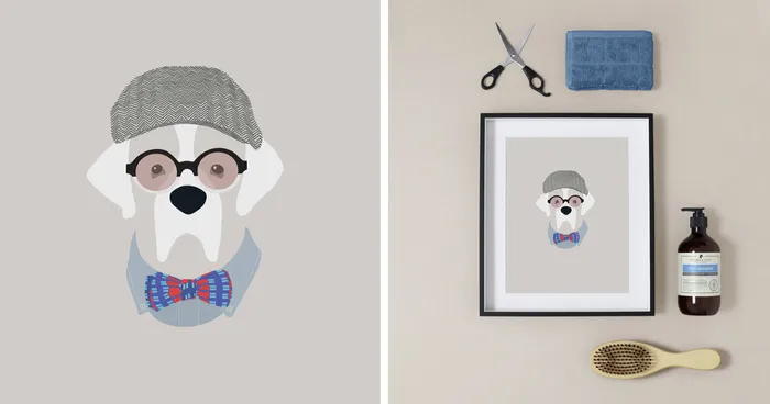 Woof Models: I Draw Dogs Who Like The More Fashionable Side Of Life