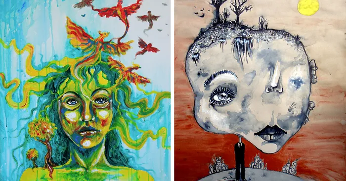 I Try To Sketch My Surreal Dreams While I'm Still In Bed