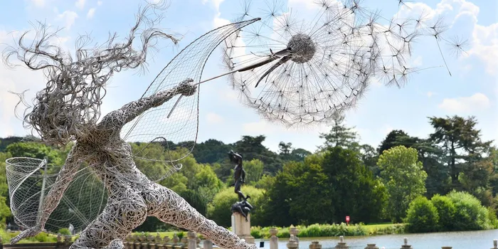 Dramatic Fairy Sculptures Dancing With Dandelions By Robin Wight 
