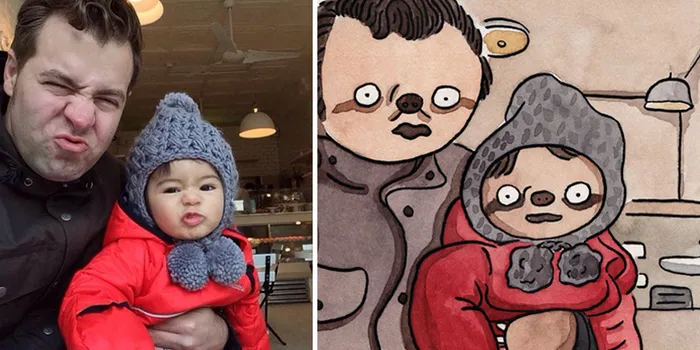 Artist Turns 50 Random Facebook Users' Profile Photos Into Sloths (You Might Be Next)