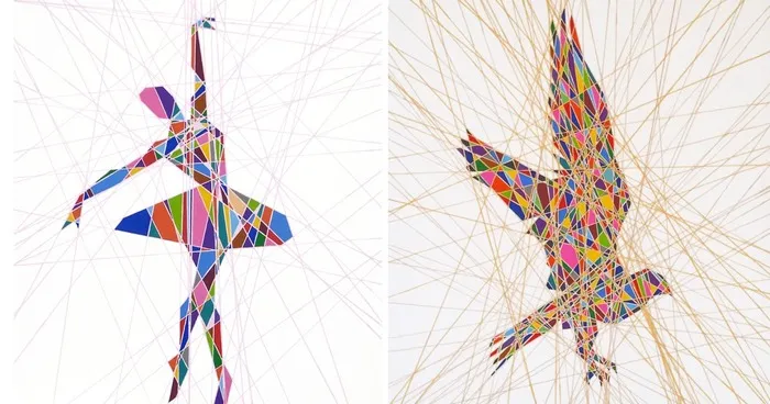 Beauty Within Chaos: I Cross Graphic Design And Painting