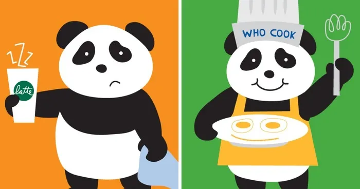 Panda Everyday: Illustrations Of Daily Panda Moments
