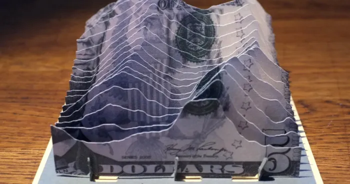 I Make 3d Terrain Models From Paper