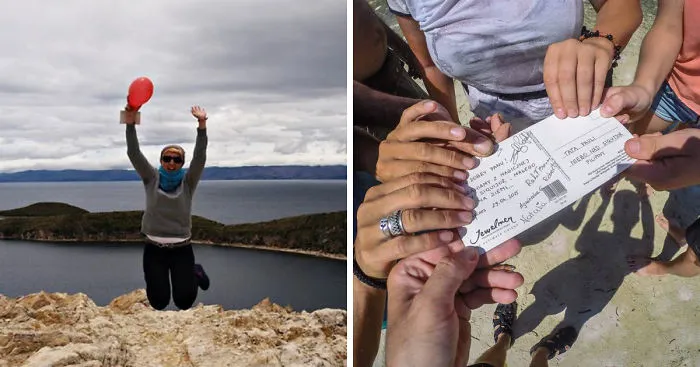 We Travel For Our Dad And Send Him Postcards To Heaven