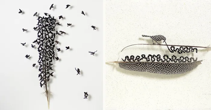 I Use Eye Surgery Scissors, Forceps And Scalpels To Carve Feathers
