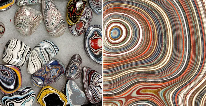 These Gorgeous Stones Were Accidentally Created From Layers of Car Paint In Old Auto Factories