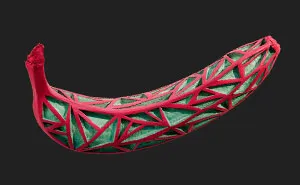 I Hand-Carve Bananas Into Geometric Patterns