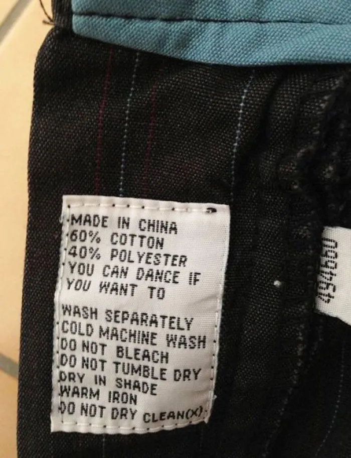 50 Of The Funniest Clothing Tags Ever