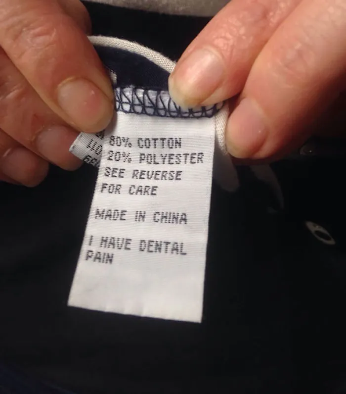 50 Of The Funniest Clothing Tags Ever