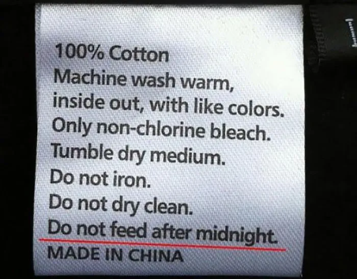 50 Of The Funniest Clothing Tags Ever
