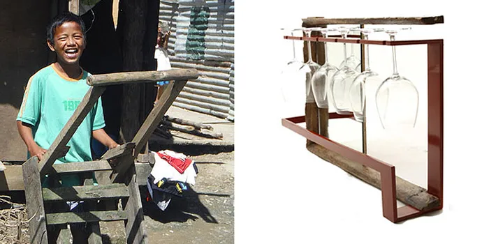Designer Bernardo Urbina Makes Unique Furniture From Debris To Help Typhoon Victims