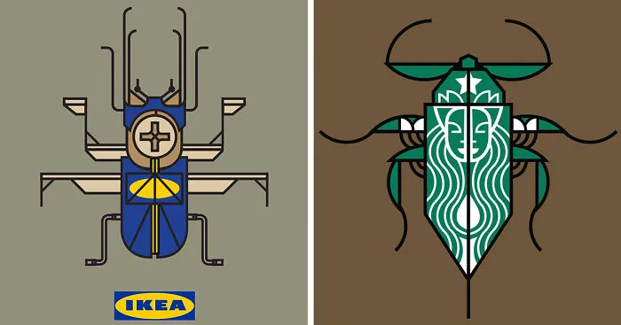 What Famous Brands Would Look Like If They Were Insects