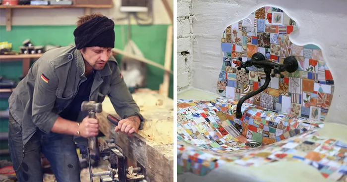 Let Me Show You How To Make A Mosaic Wooden Sink