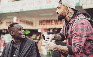 Badass Barber Gives Free Haircuts To Homeless While Battling His Own Addiction