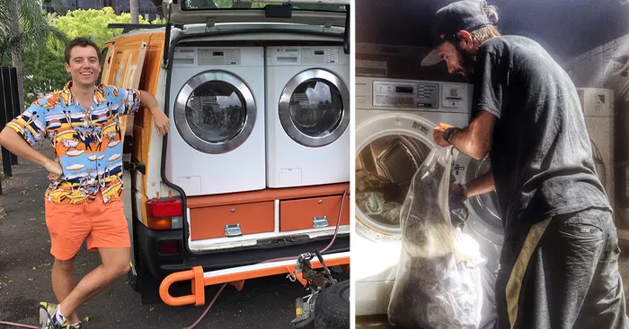 Two Friends Turned Their Van Into A Mobile Laundromat To Wash Clothes For The Homeless