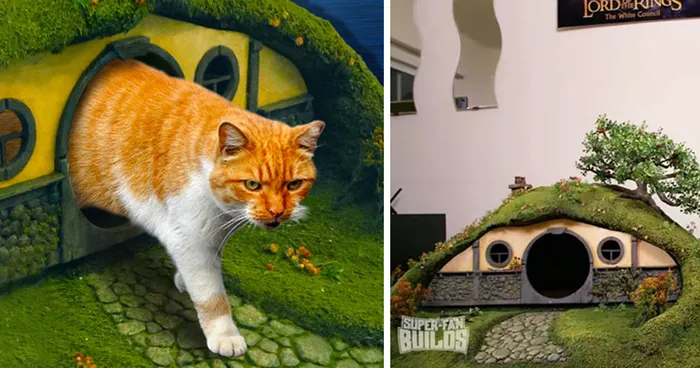 Lord Of The Rings Litter Box And Sauron Scratching Post For Cats