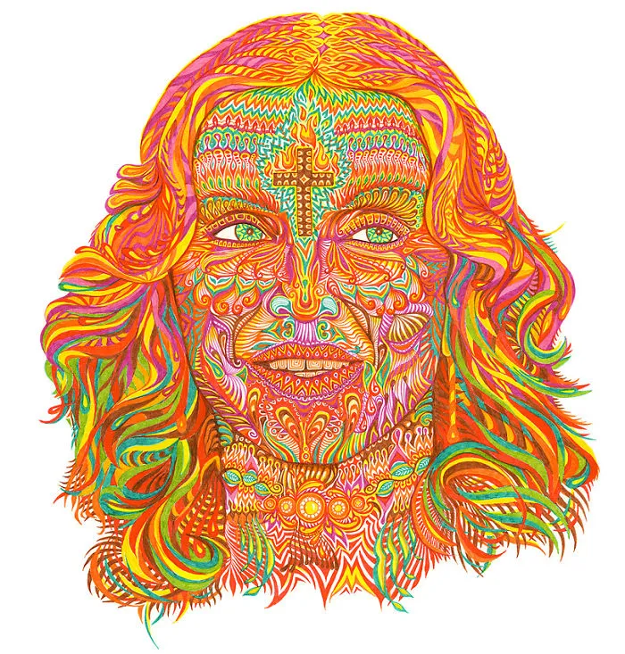 Intricate Illustrations Of Inspirational Icons