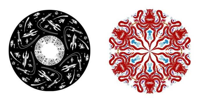I Created Original Reflective Illustrations Of Different Worlds And Characters