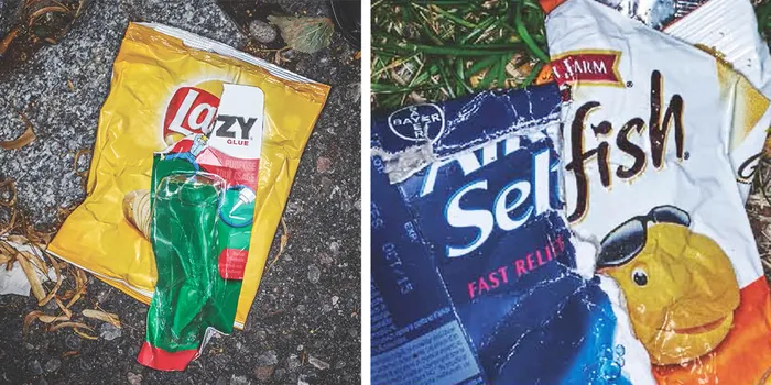Clever Anti-Littering Ads Use Trash To Mock Litterers