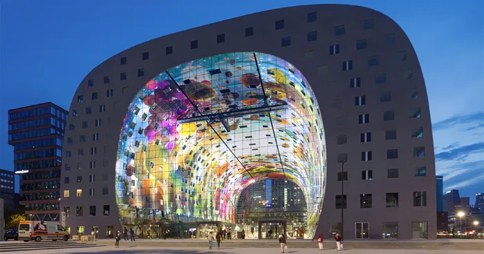 A Spectacular 36,000 Sq Ft Mural Decorates This Newly-Opened Market Hall In Rotterdam