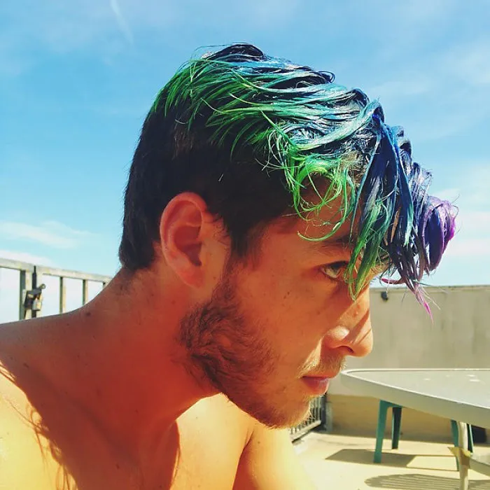 Merman Trend: Men Are Dyeing Their Hair With Incredibly Vivid Colors