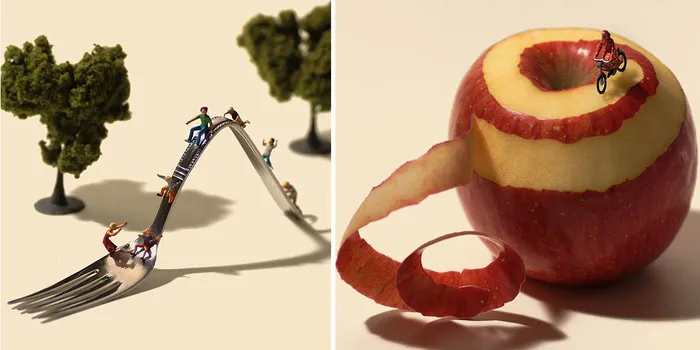 Japanese Artist Creates Fun Miniature Dioramas Every Day For 4 Years