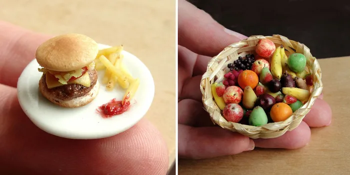 Incredibly Realistic Miniature Food Sculptures Made From Clay 