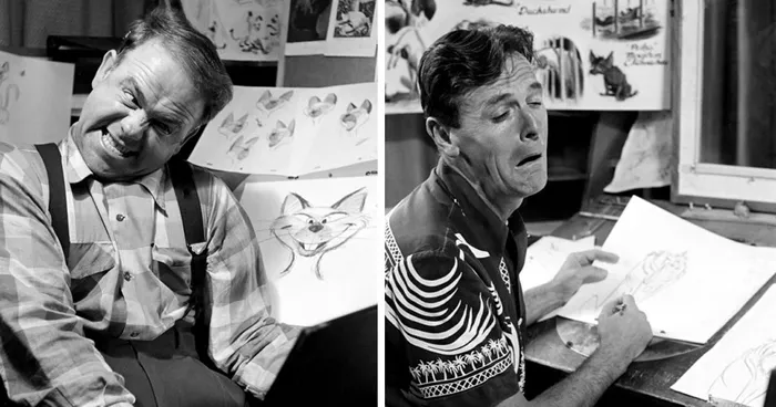 Disney Animators Study Their Reflections In The Mirror To Draw Their Characters Right